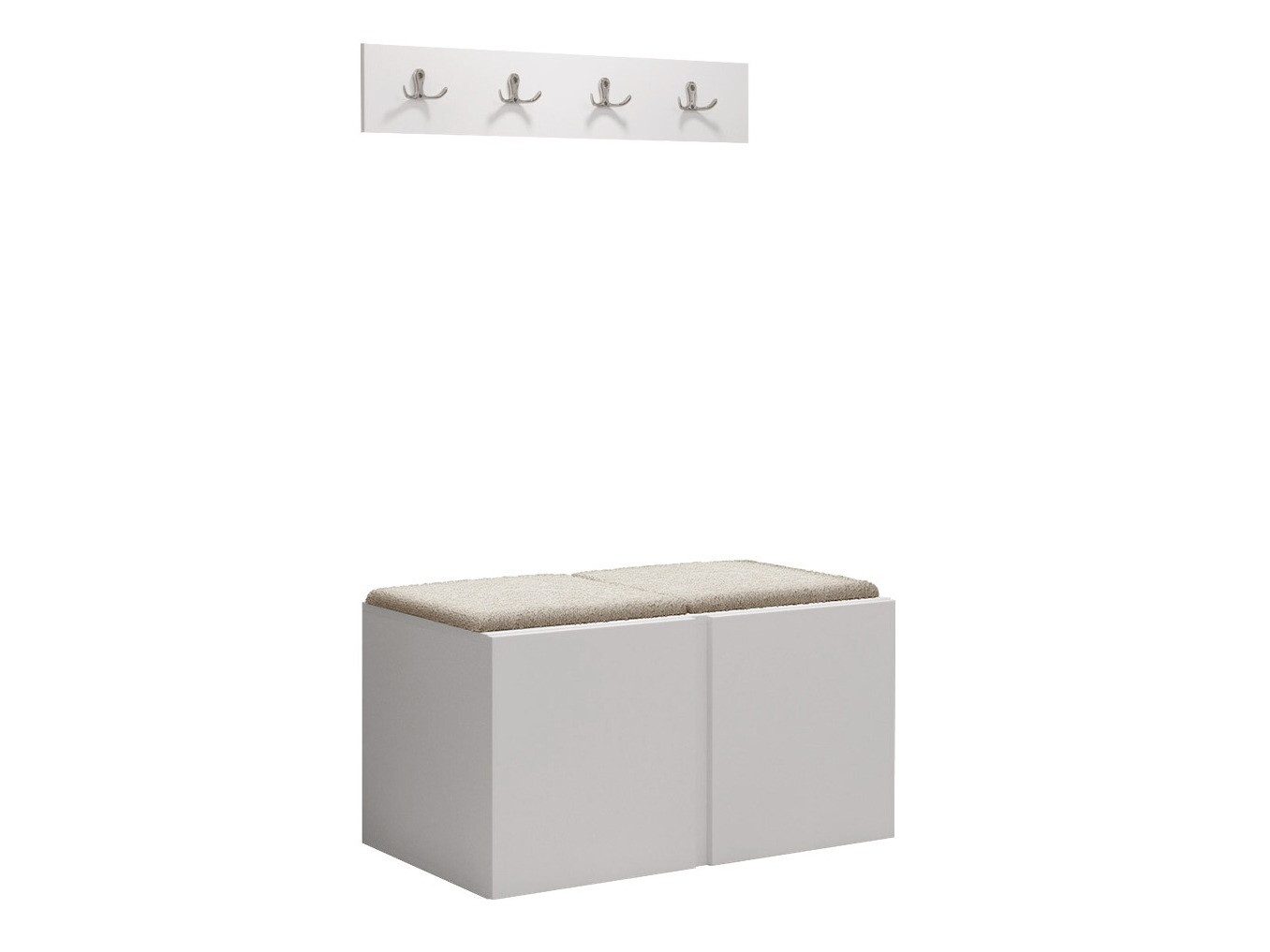 Meuble d'entrée Pinis VI (Blanc)