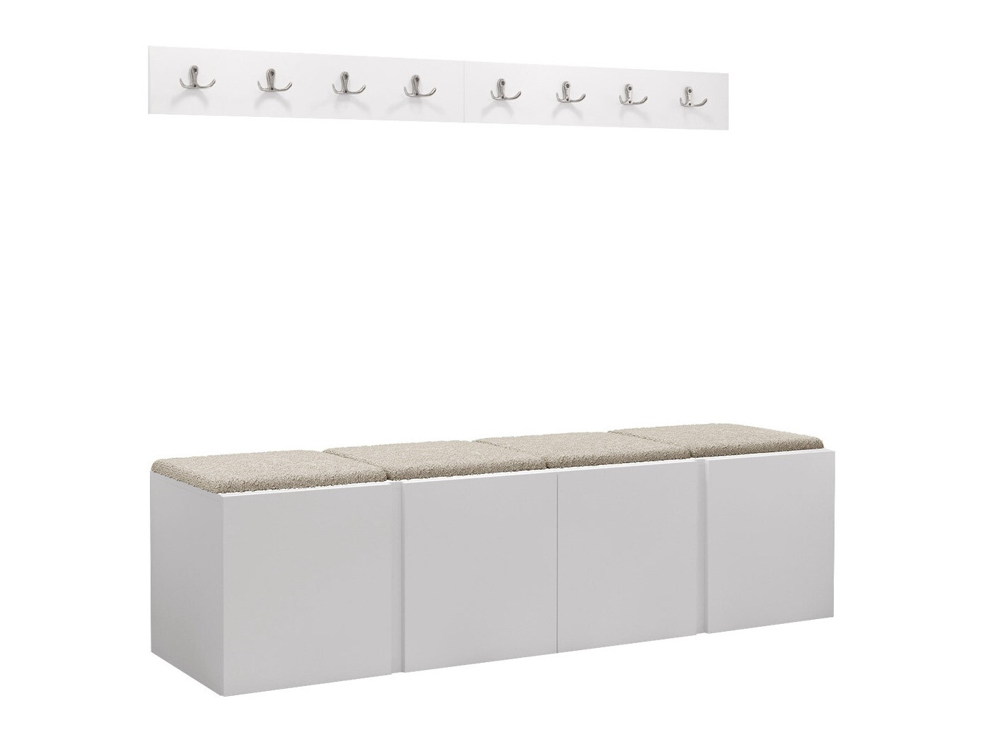 Meuble d'entrée Pinis VII (Blanc)