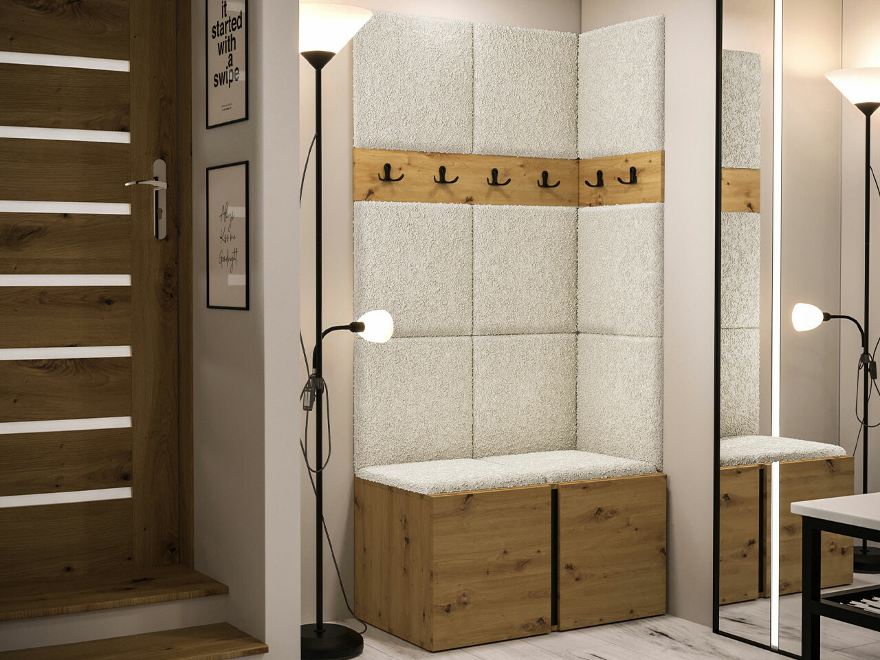 Meuble d'entrée Hartford 264 (Chêne Artisan)