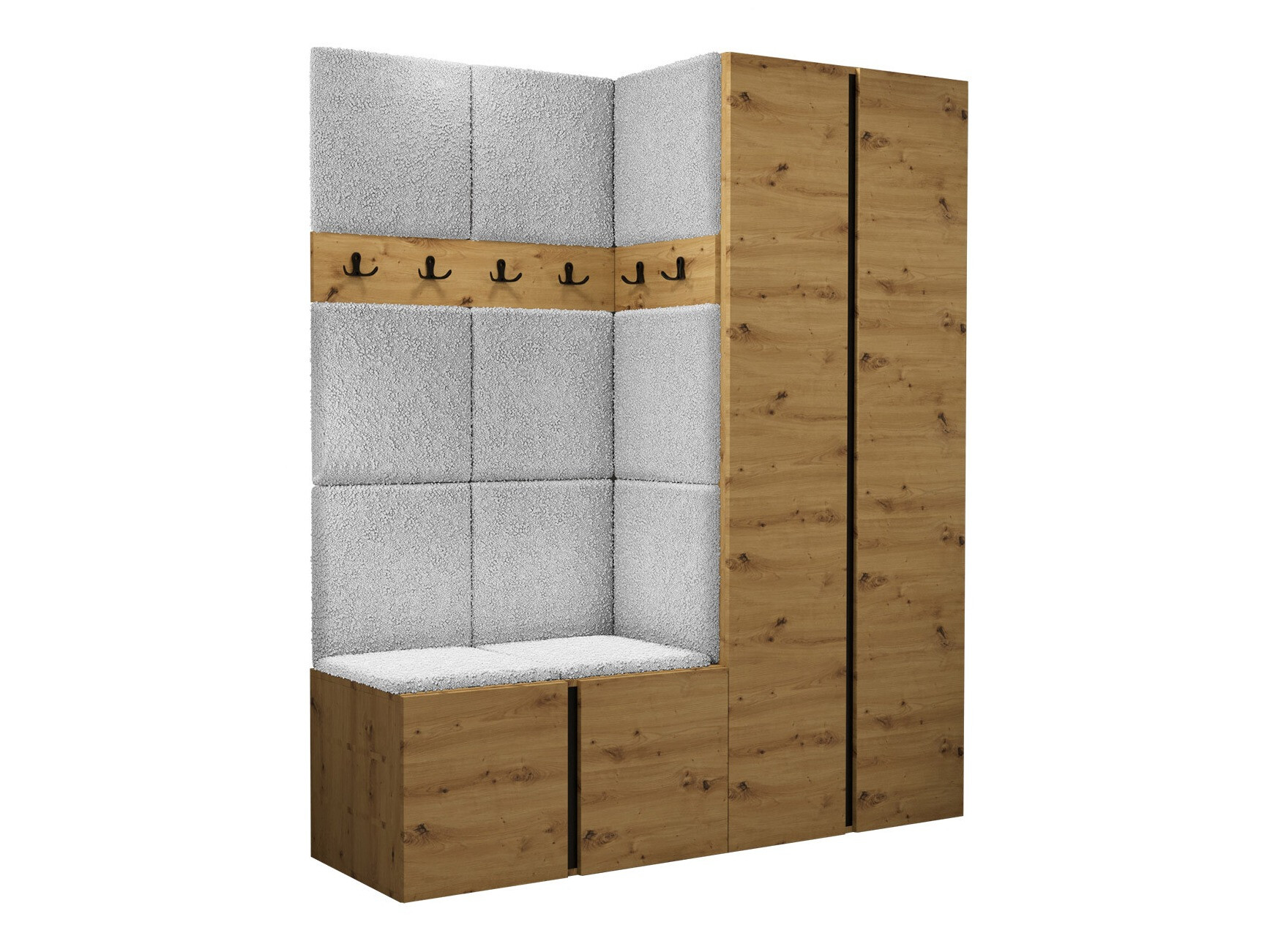 Meuble d'entrée Pinis III (Chêne Artisan)