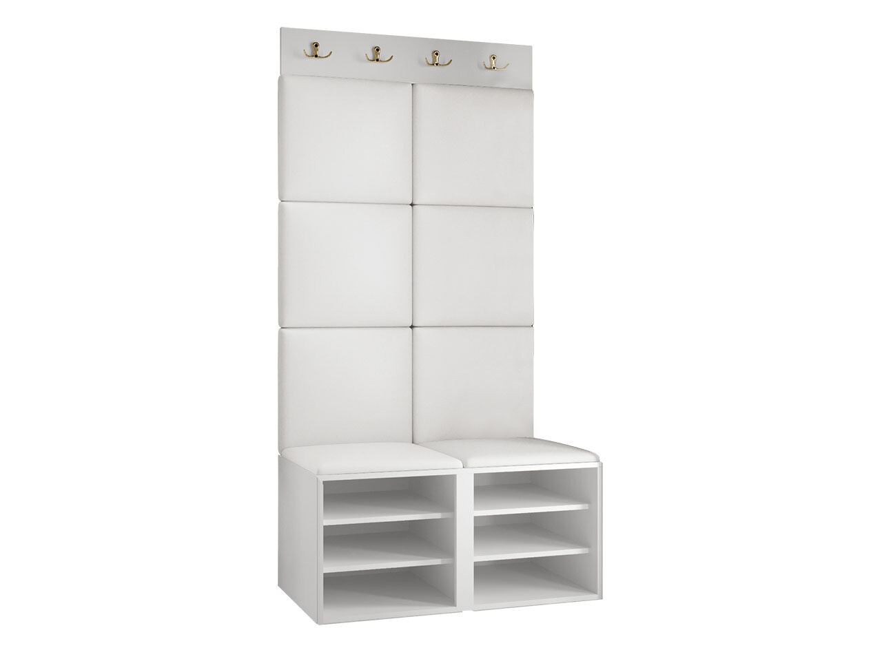 Meuble d'entrée Hartford 383 (Faux cuir Soft 017)