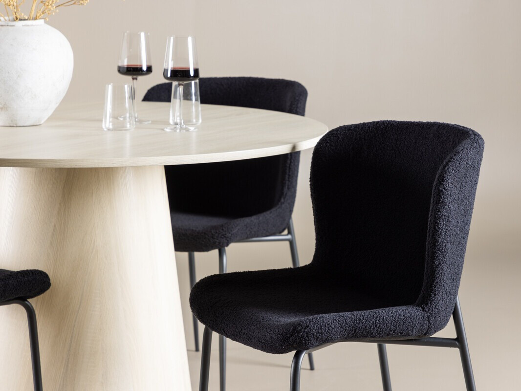 Salle à manger complète Dallas 4554 (Noir)