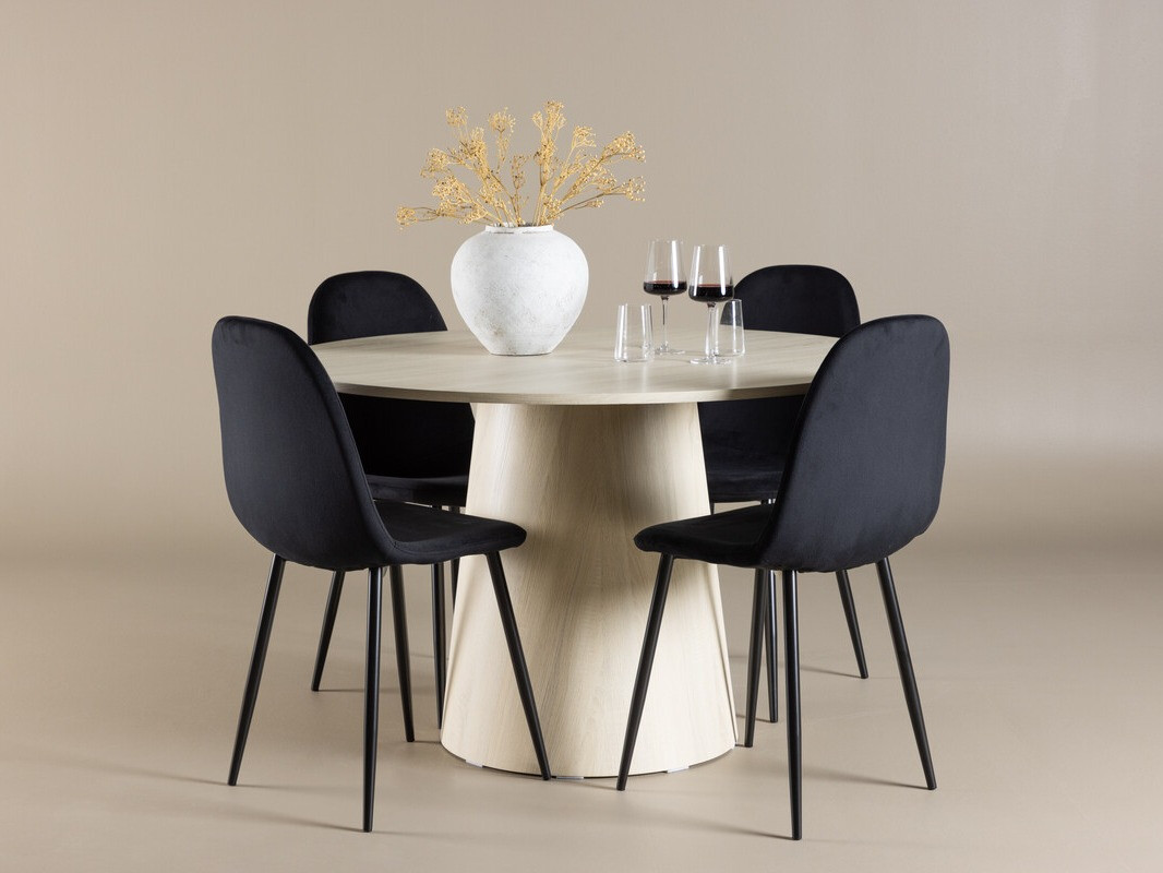 Salle à manger complète Dallas 4556 (Noir)
