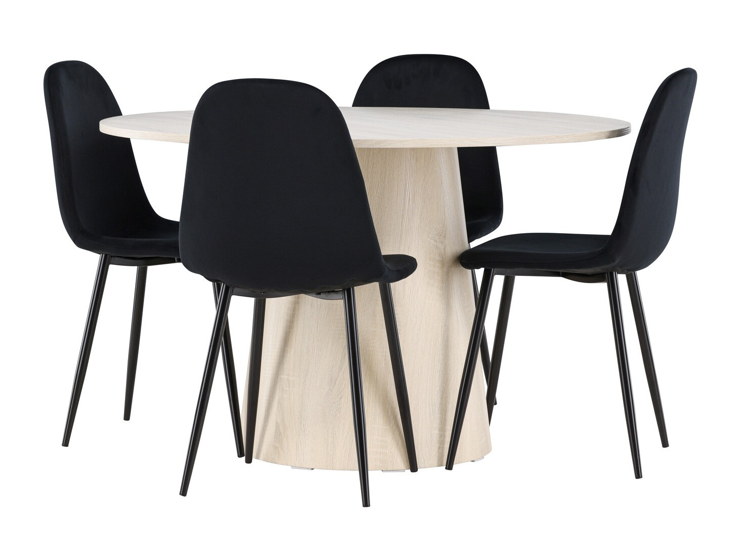 Salle à manger complète Dallas 4556 (Noir)