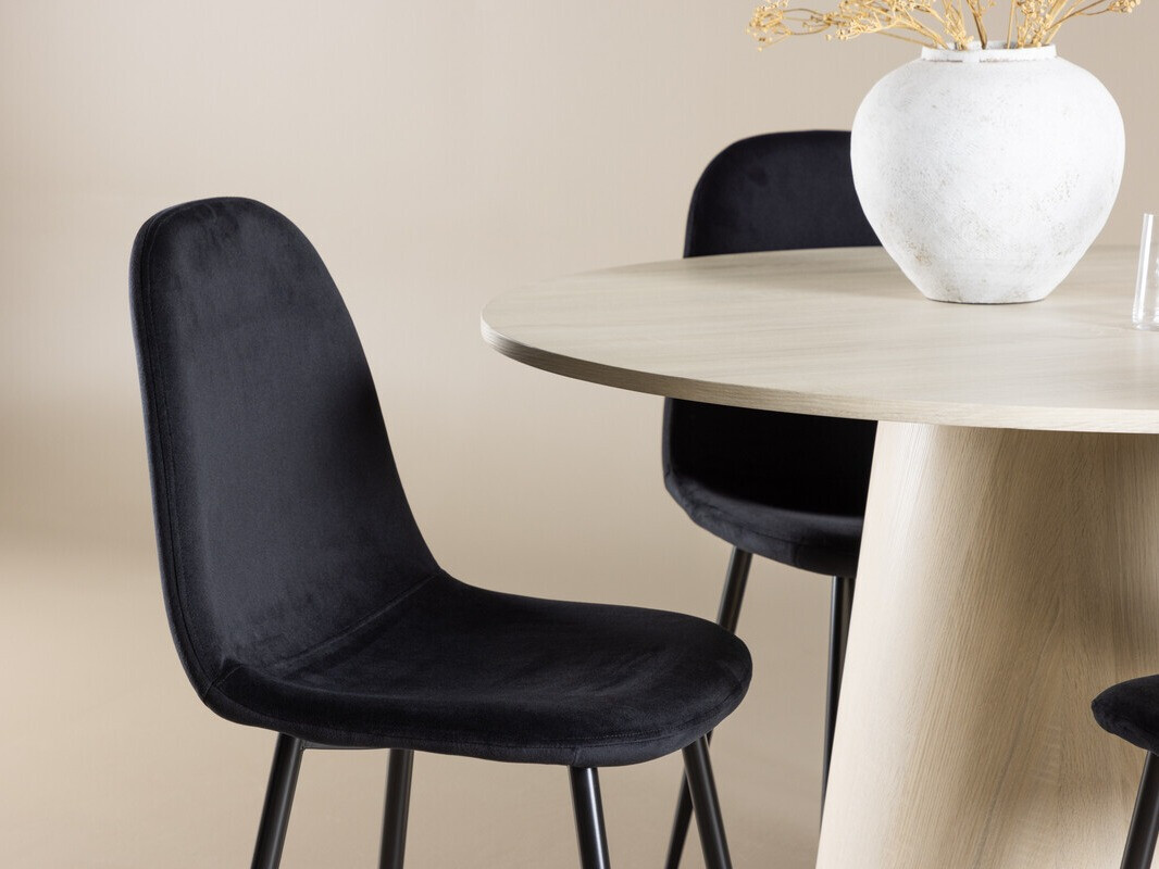 Salle à manger complète Dallas 4556 (Noir)
