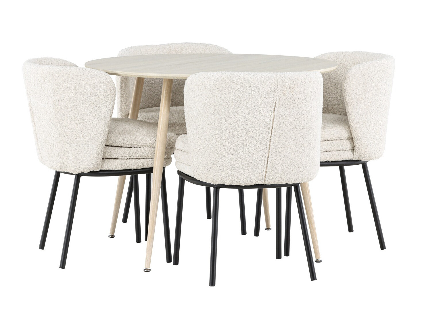 Salle à manger complète Dallas 4561 (Clair bois)