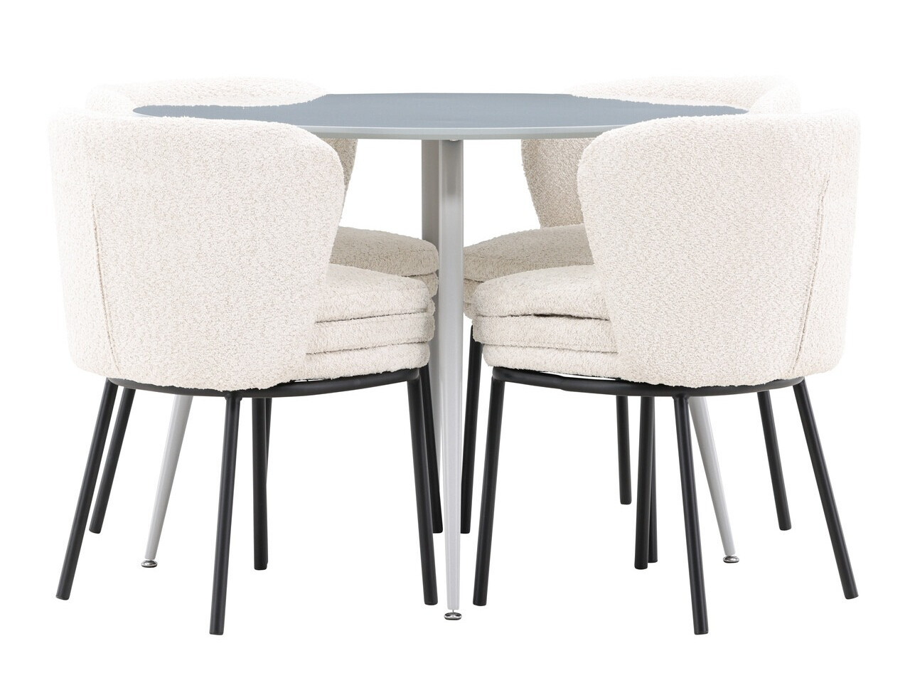 Salle à manger complète Dallas 4561 (Gris)