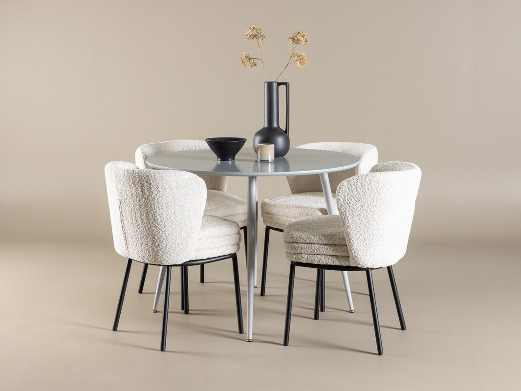 Salle à manger complète Dallas 4561 (Gris)