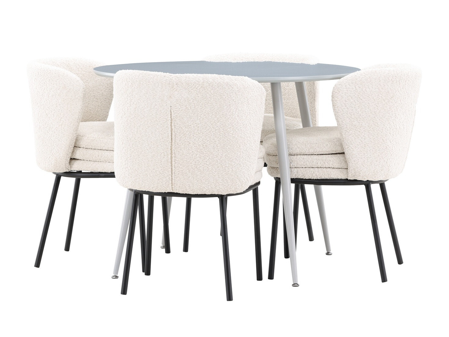 Salle à manger complète Dallas 4561 (Gris)