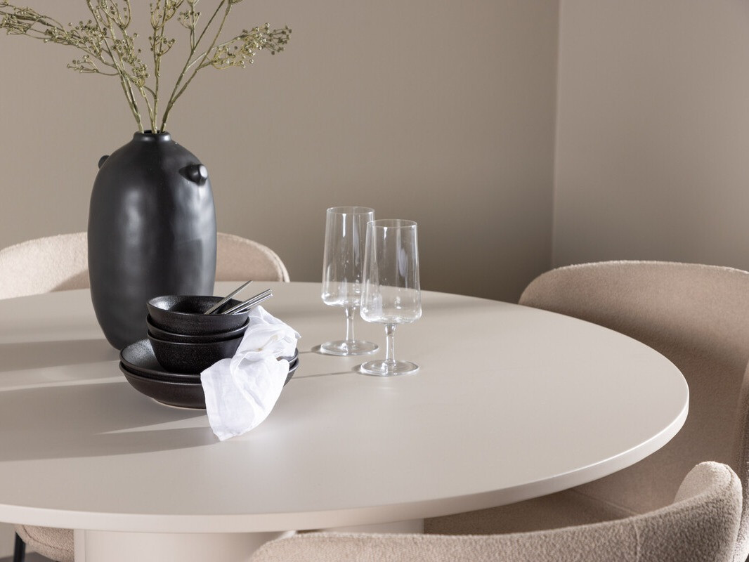 Salle à manger complète Dallas 4562 (Beige)