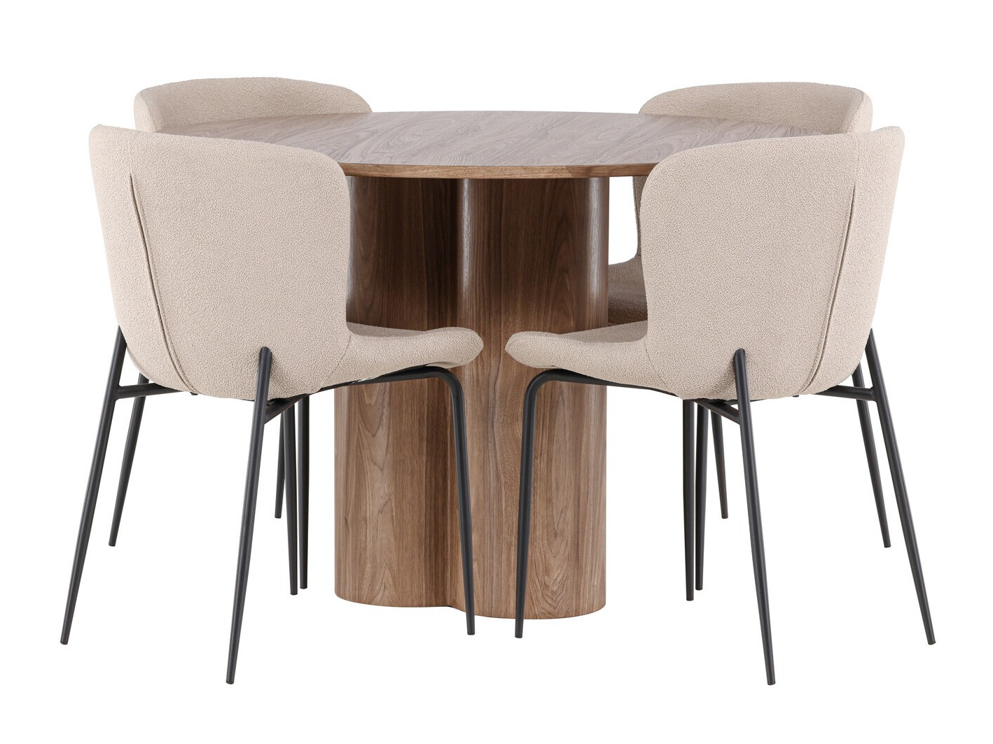 Salle à manger complète Dallas 4562 (Marron)
