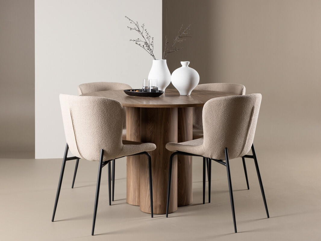 Salle à manger complète Dallas 4562 (Marron)