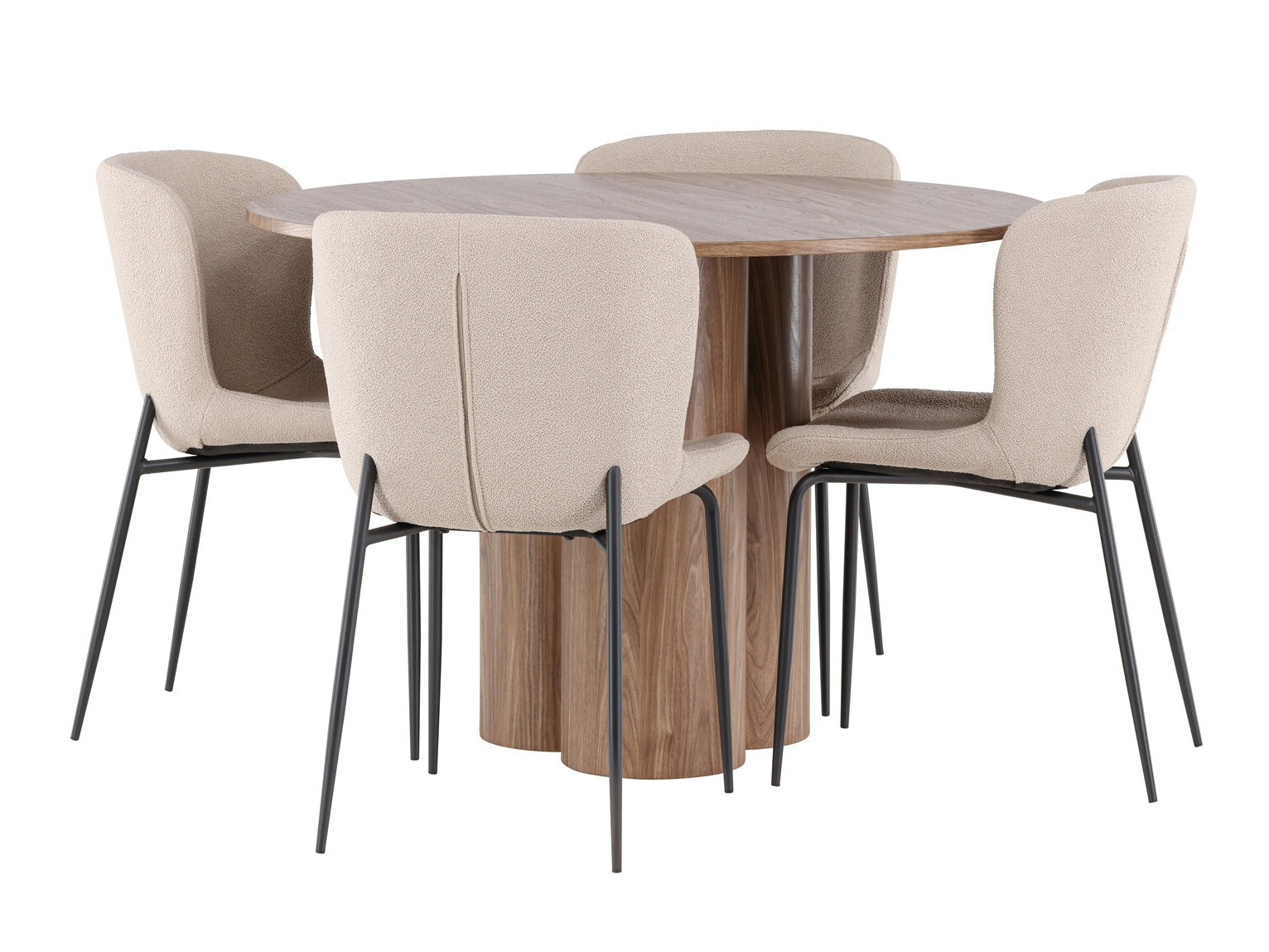 Salle à manger complète Dallas 4562 (Marron)