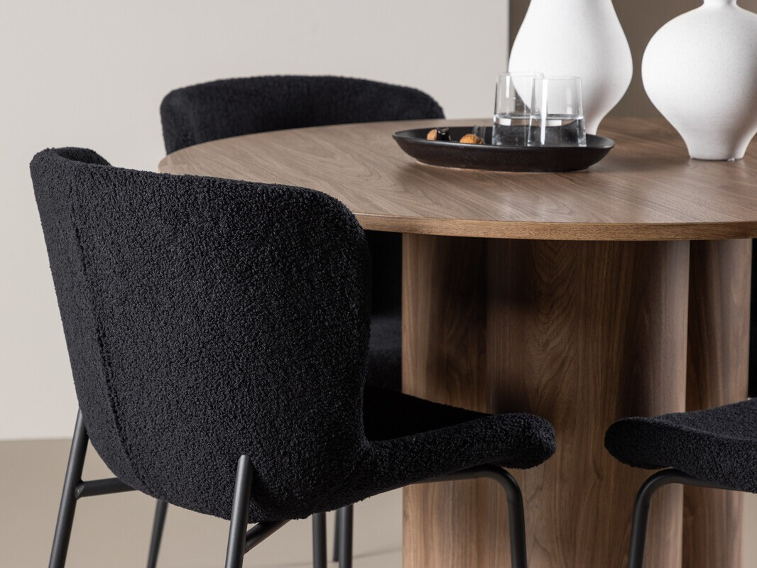 Salle à manger complète Dallas 4562 (Marron)