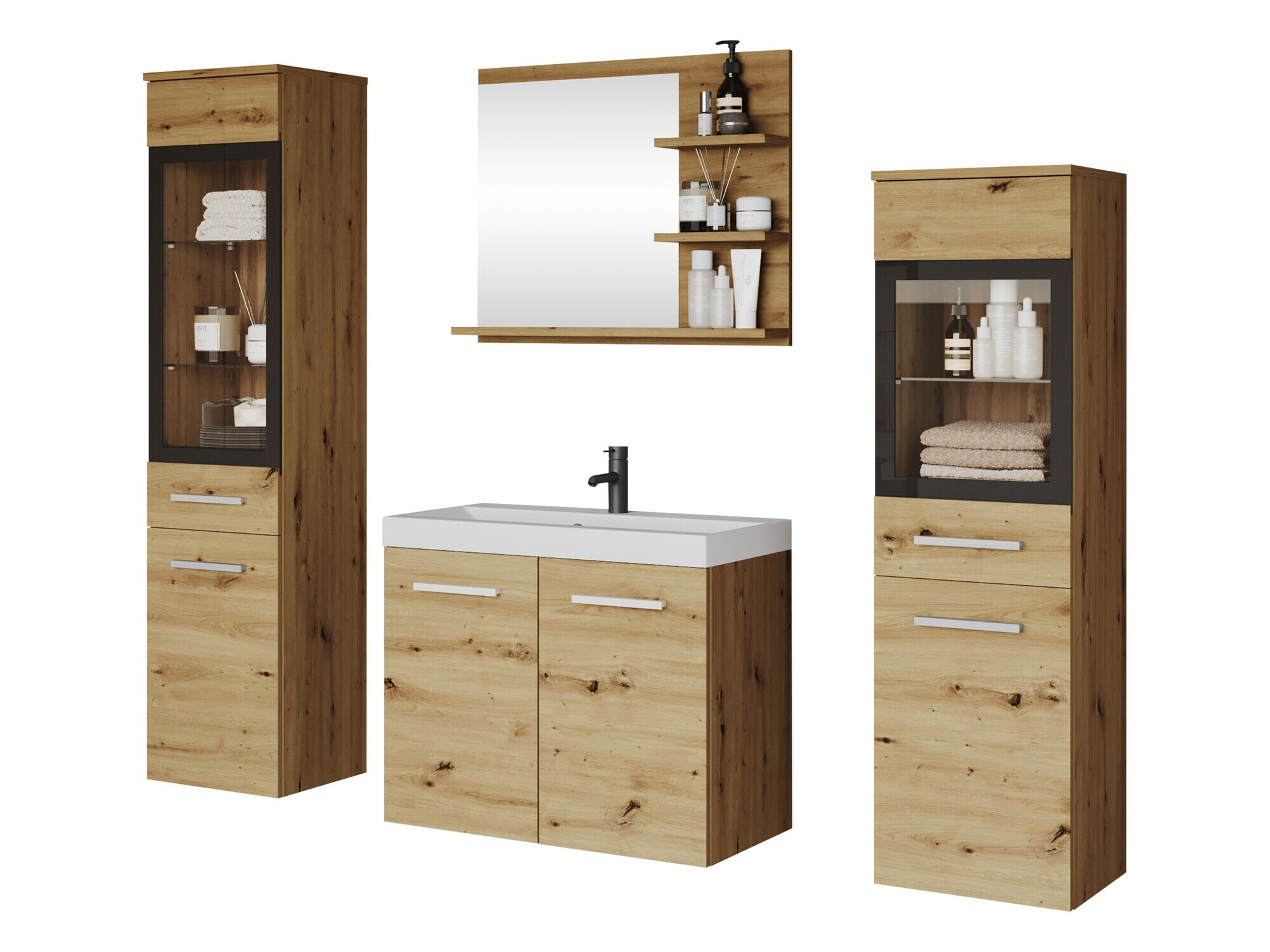 Ensemble de salle de bain Scientia IV (Chêne Artisan)