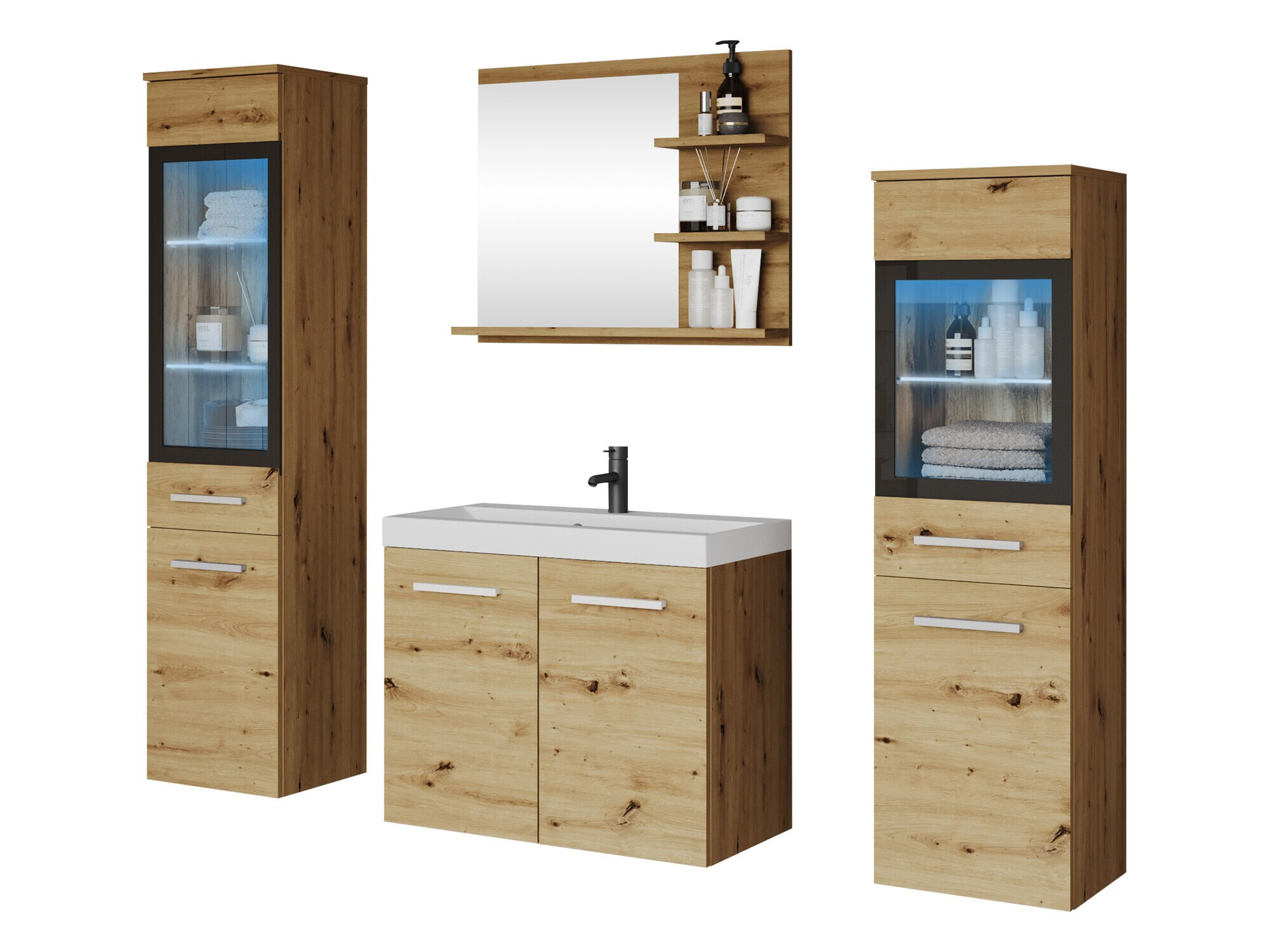 Ensemble de salle de bain Scientia IV (Chêne Artisan)