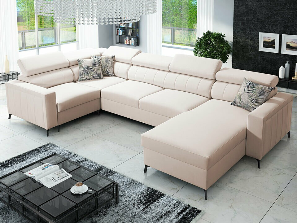 Canapé d'angle Sarasota 153 (Mono 231 + Botanical 36)