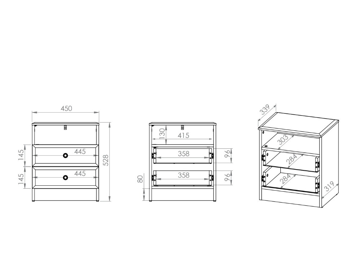 Table de chevet Romlevo 103