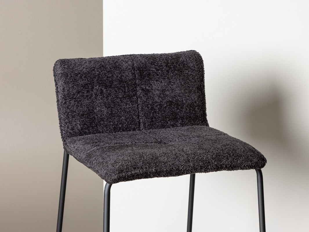 Chaise de bar mi-hauteur Dallas 3235 (Noir)