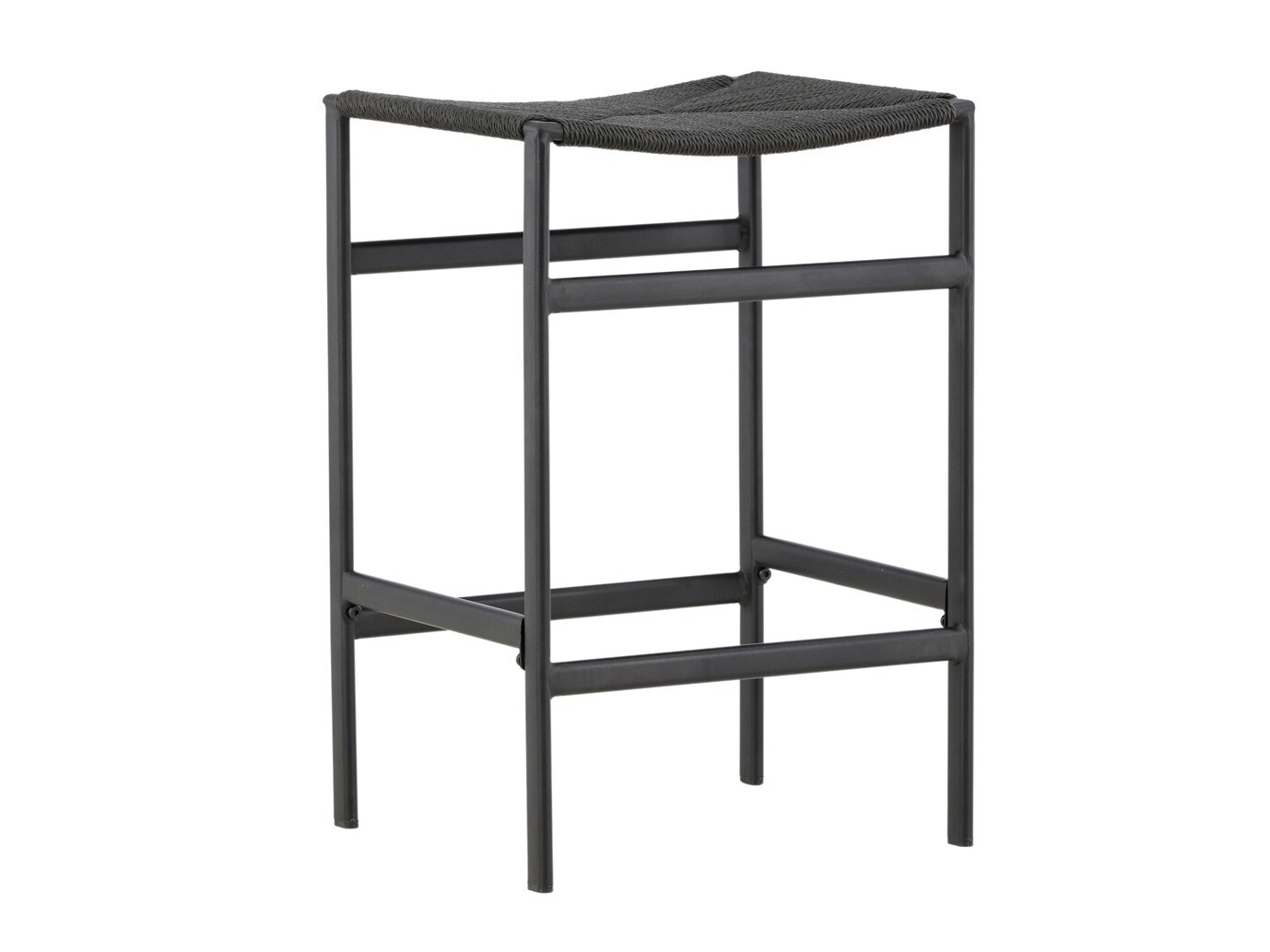 Chaise de bar mi-hauteur Dallas 4564 (Noir)