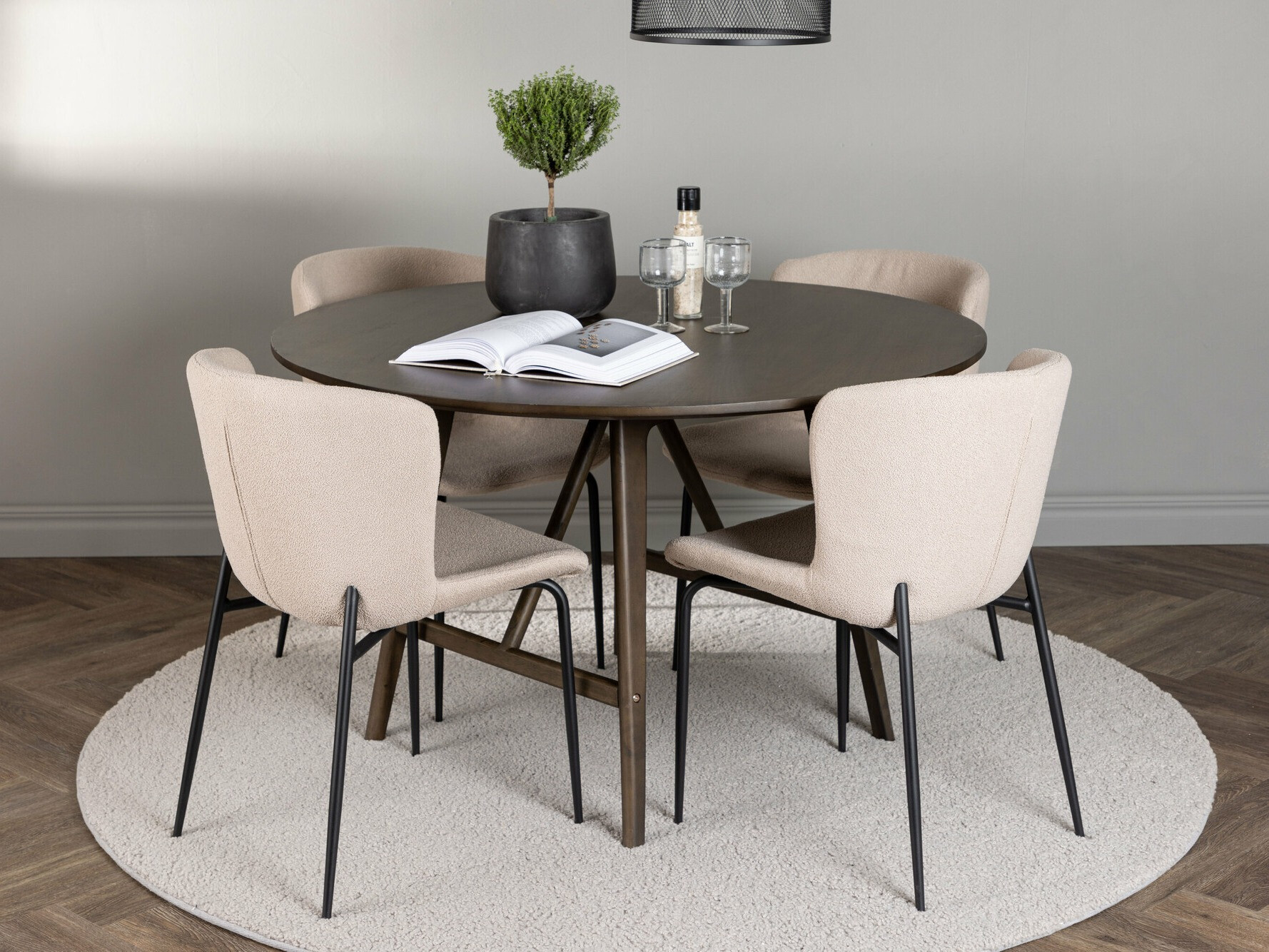 Salle à manger complète Dallas 4570 (Beige)