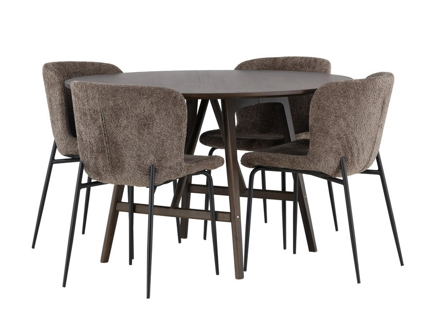 Salle à manger complète Dallas 4570 (Marron)