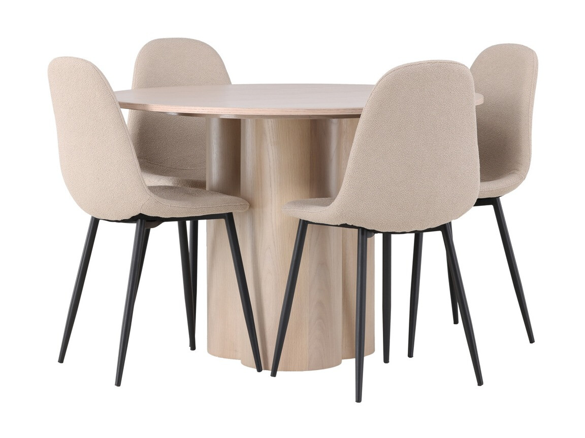 Salle à manger complète Dallas 4578 (Clair bois)