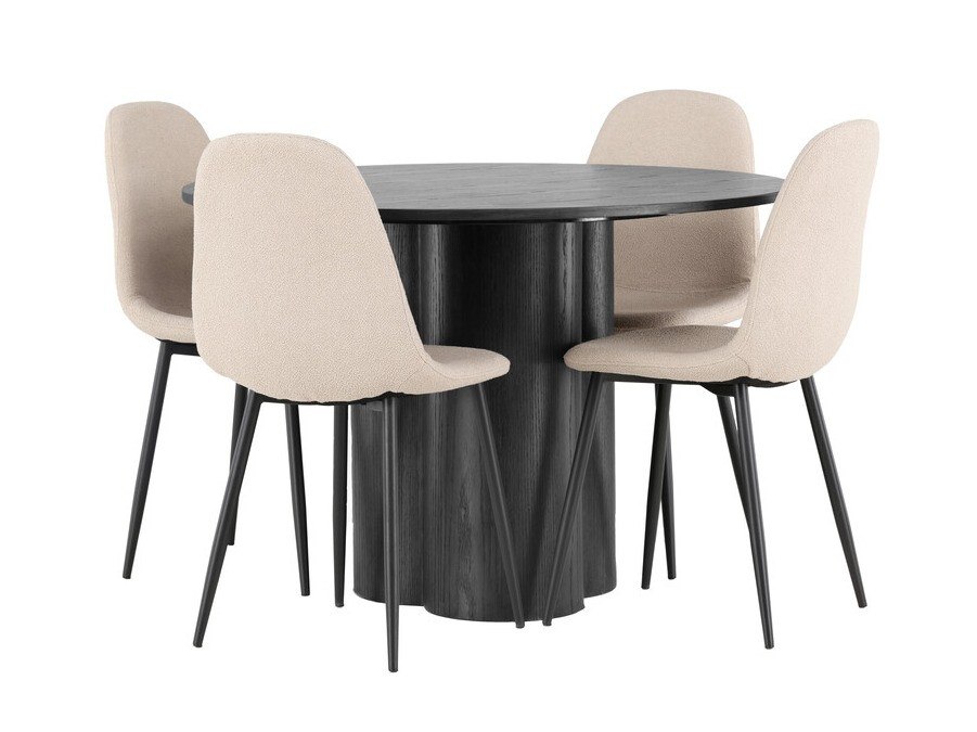 Salle à manger complète Dallas 4578 (Noir)