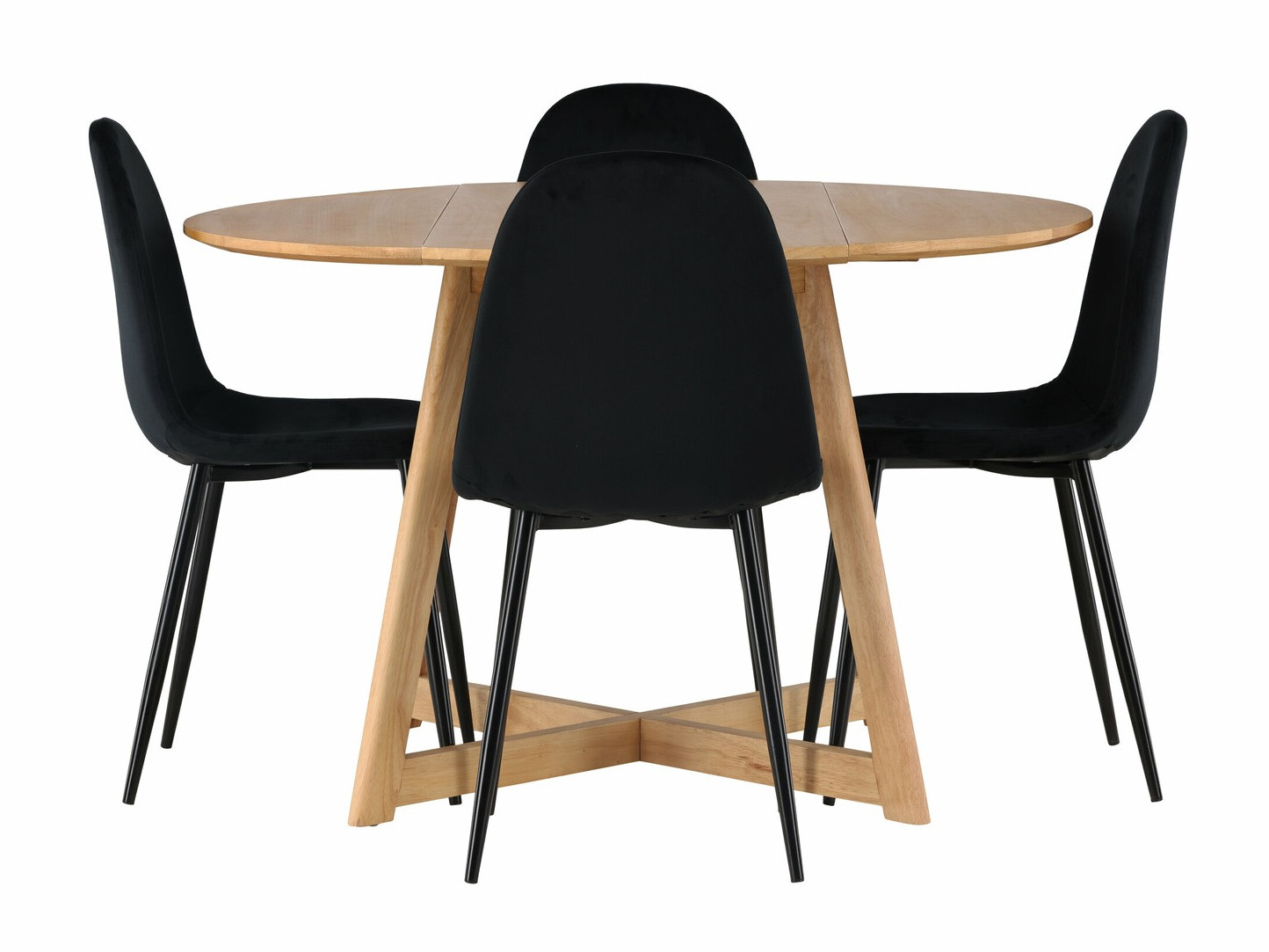 Salle à manger complète Dallas 4580 (Noir)
