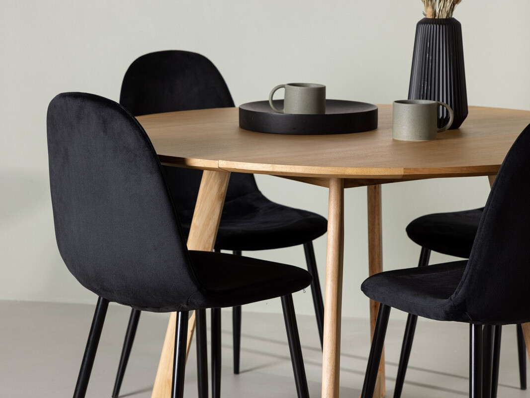 Salle à manger complète Dallas 4580 (Noir)