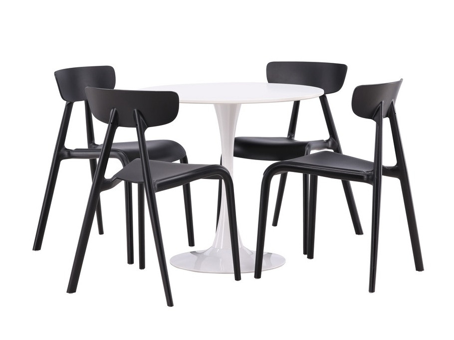Salle à manger complète Dallas 4587 (Noir)