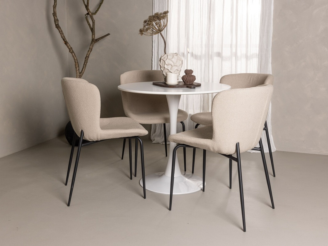 Salle à manger complète Dallas 4590 (Beige)