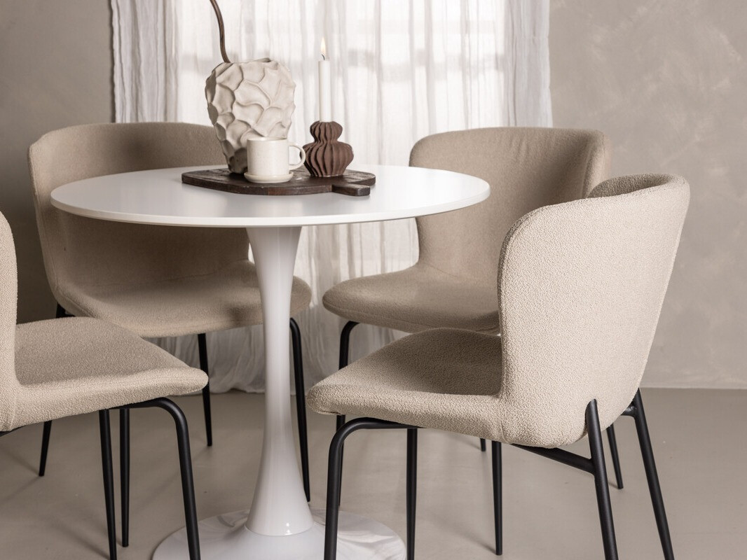 Salle à manger complète Dallas 4590 (Beige)
