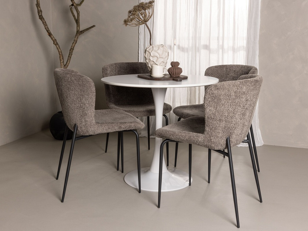 Salle à manger complète Dallas 4590 (Marron)