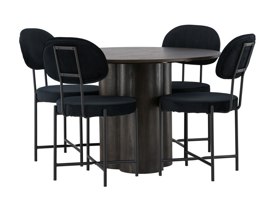 Salle à manger complète Dallas 4605 (Noix sombre)