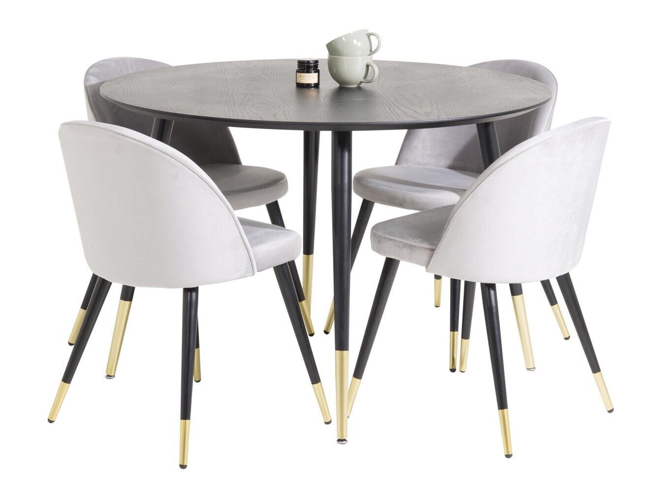 Salle à manger complète Dallas 3331 (Gris)