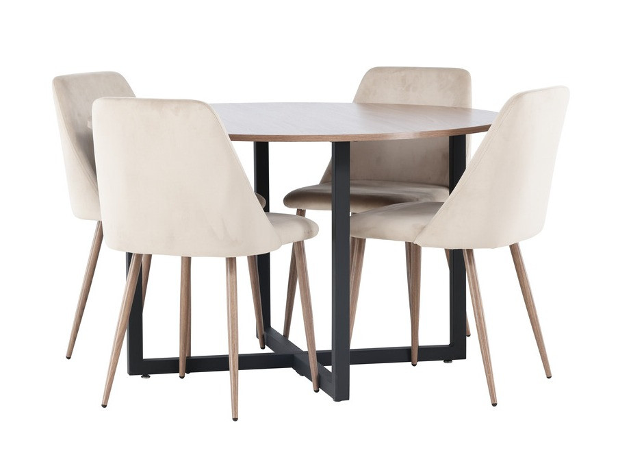 Salle à manger complète Dallas 4598 (Beige)