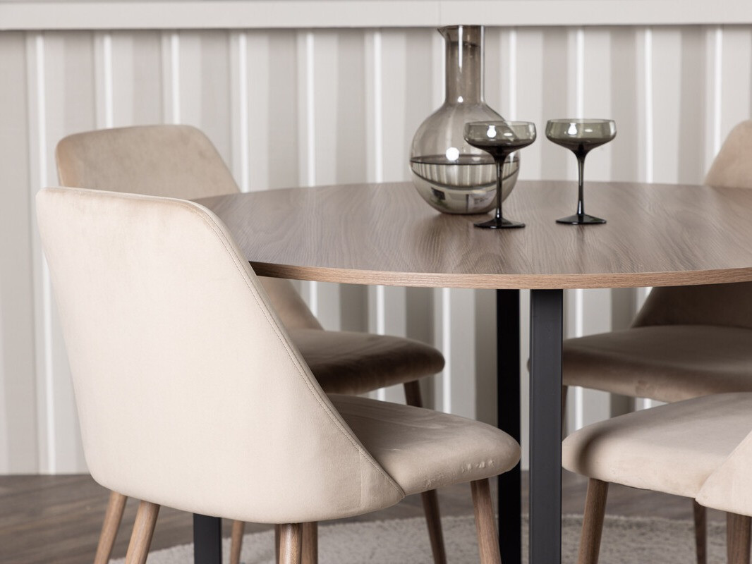 Salle à manger complète Dallas 4598 (Beige)