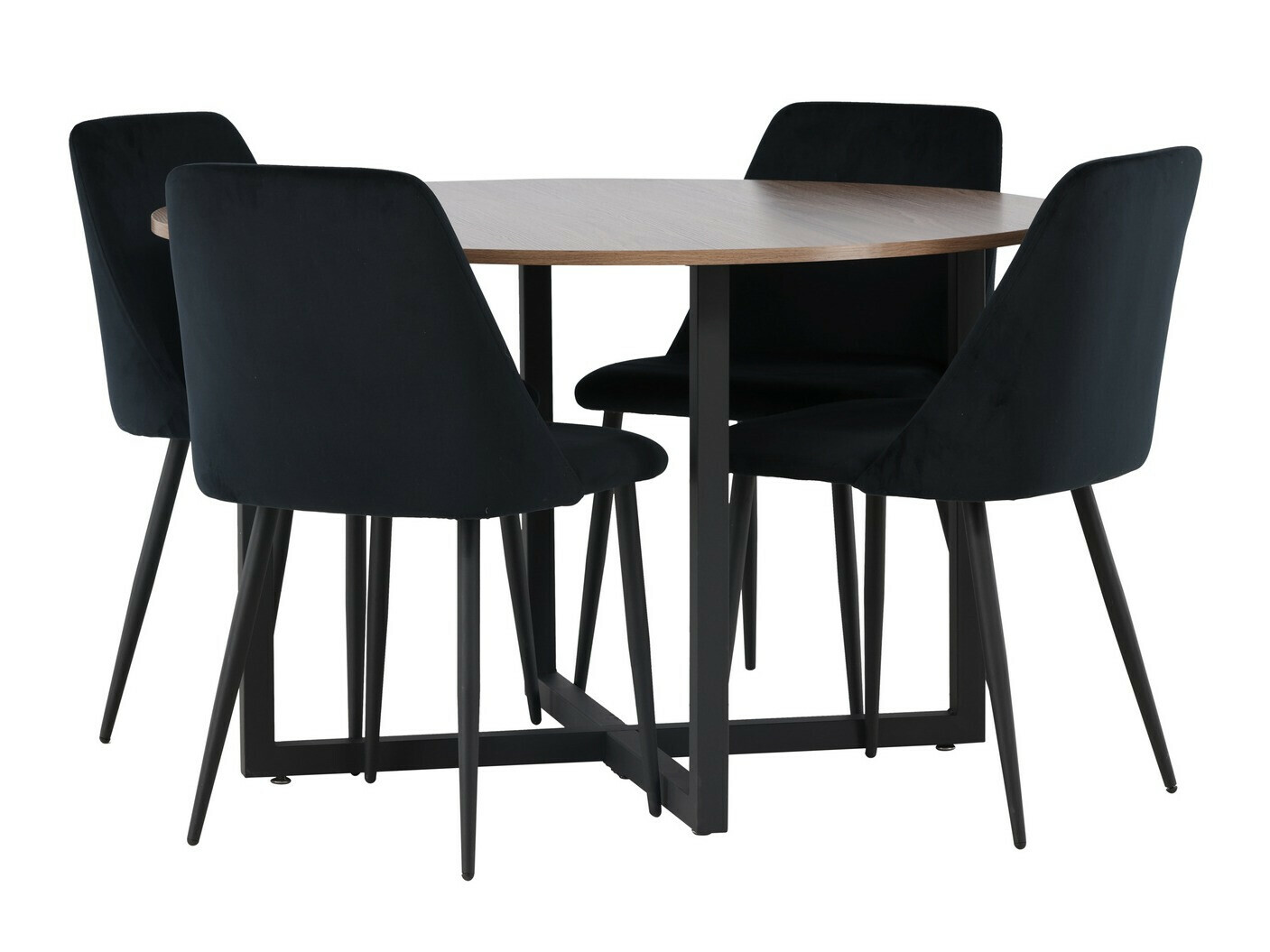 Salle à manger complète Dallas 4598 (Noir)