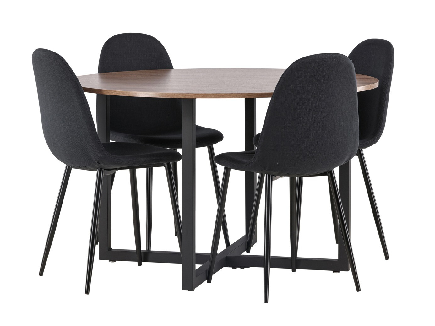 Salle à manger complète Dallas 4599 (Noir)
