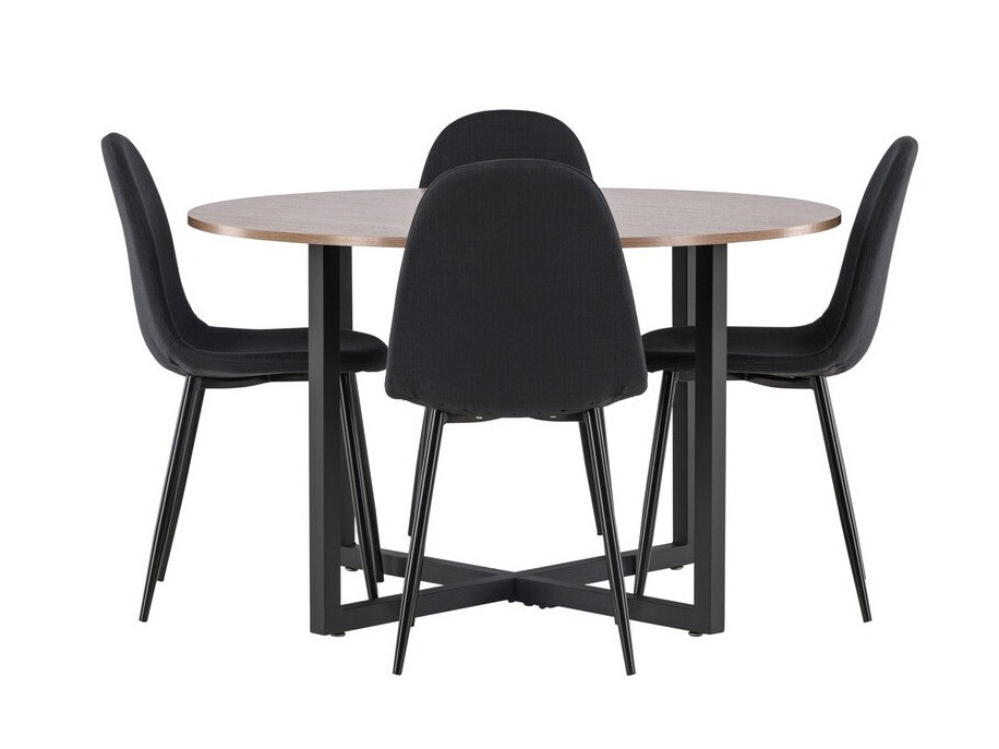 Salle à manger complète Dallas 4599 (Noir)