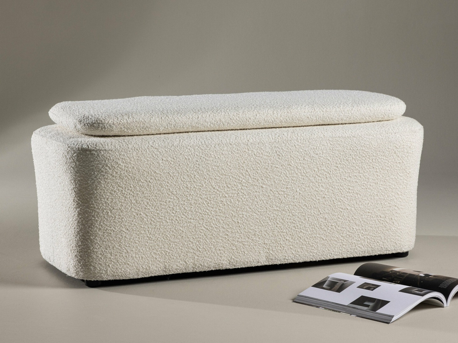 Banc rembourré Dallas 4602 (Blanc)