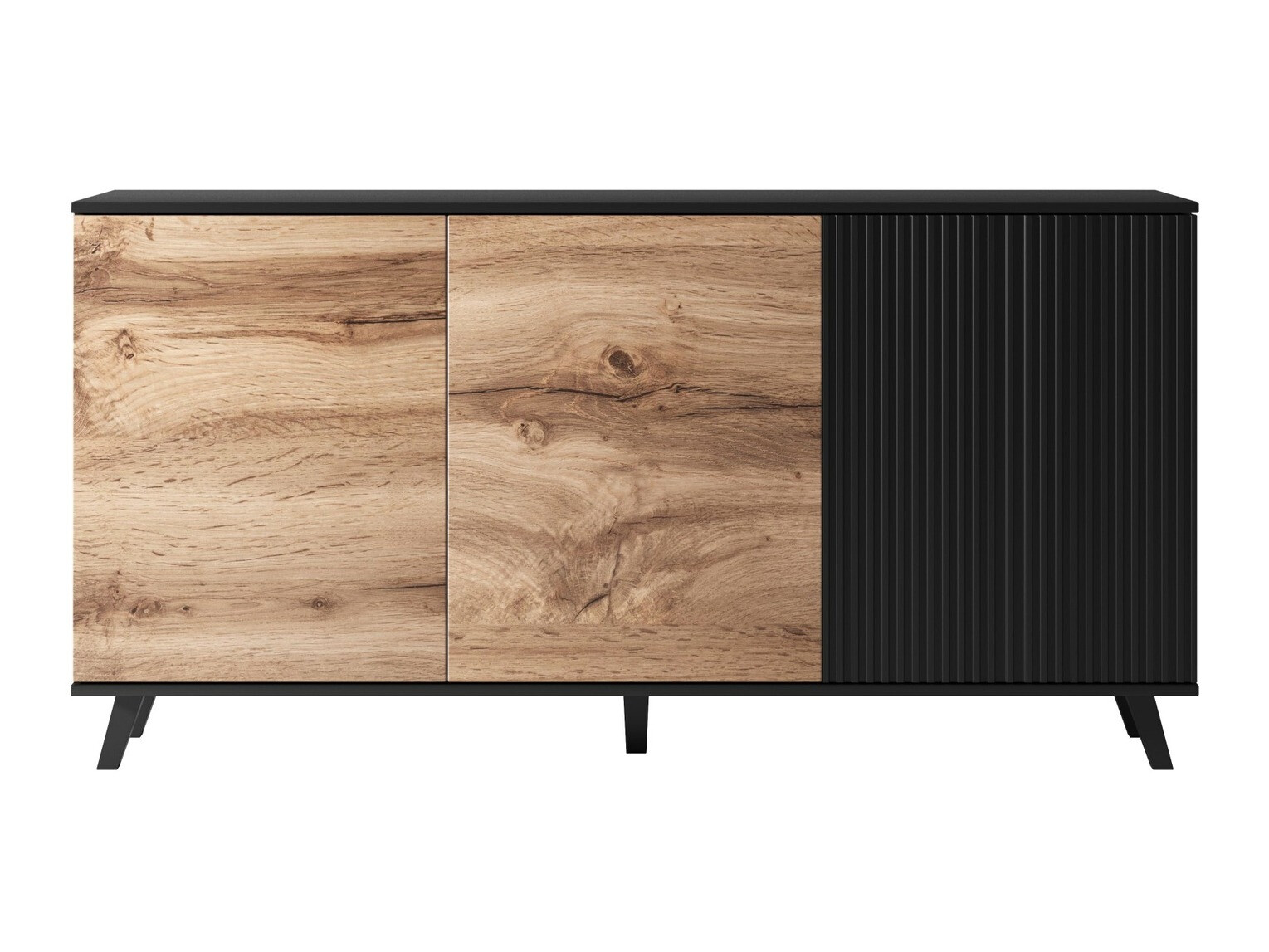 Buffet Luelia 120 (Noir + Chêne wotan)