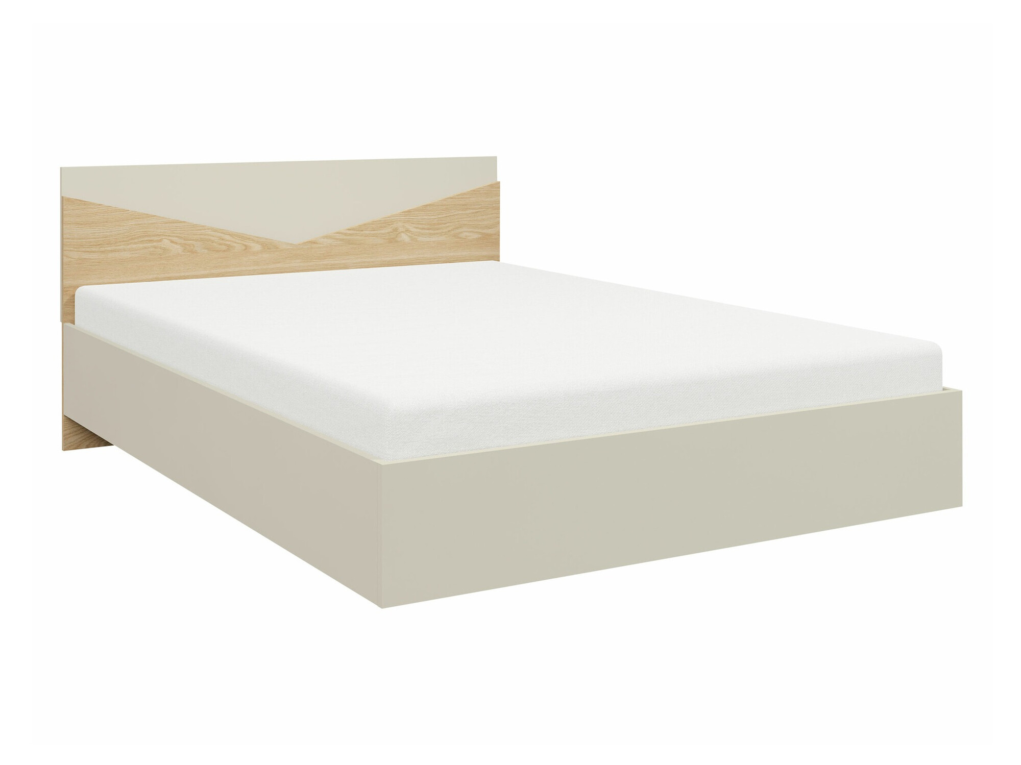 Lit Tenreme 107 (Beige + Chêne)