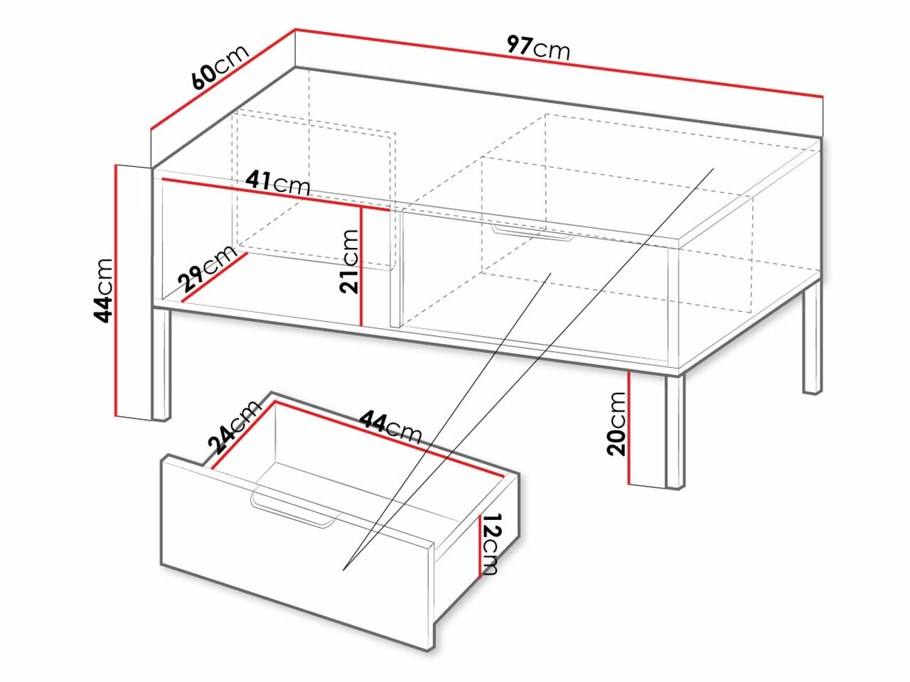 Table basse Velsoru 107