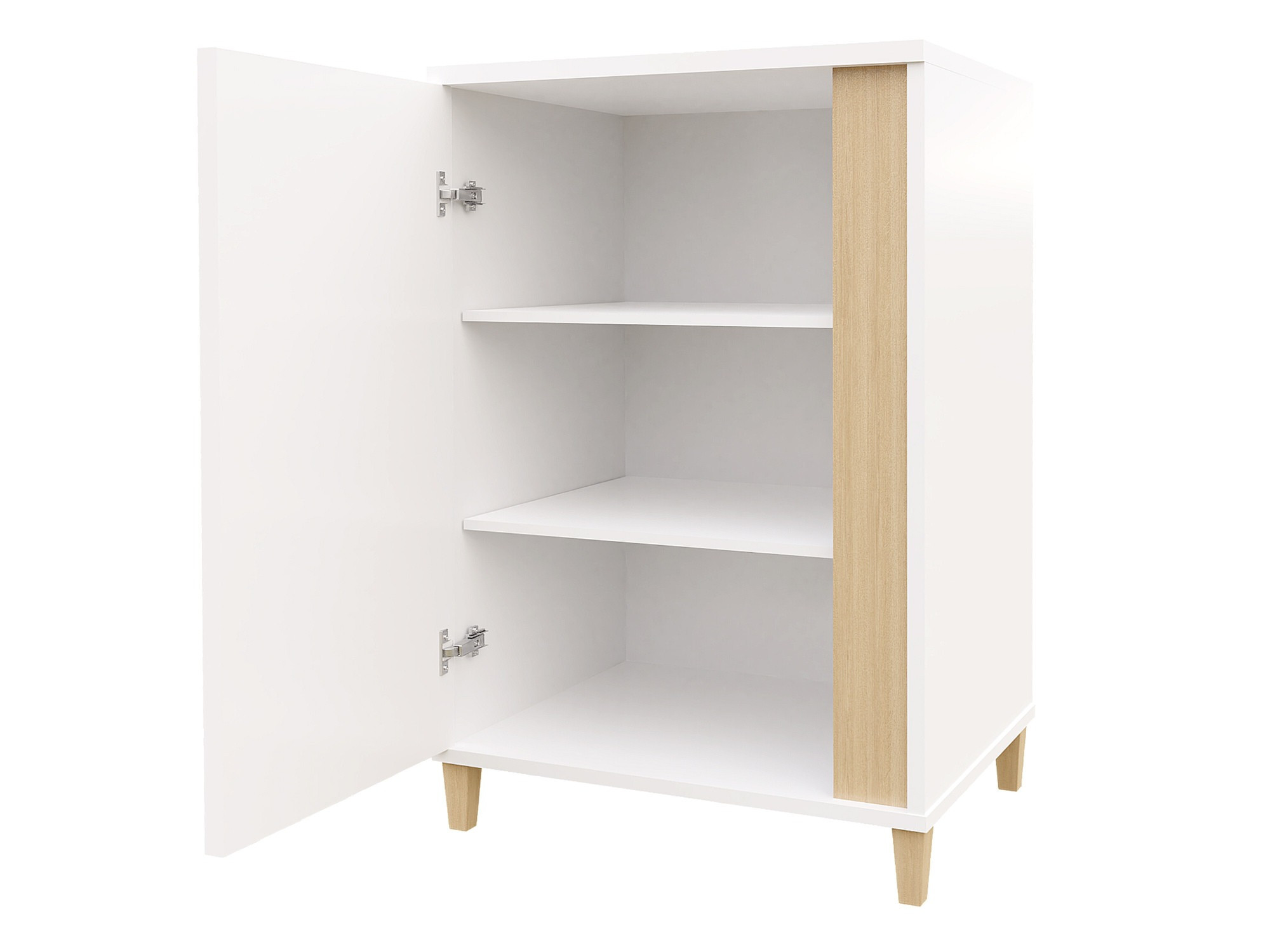 Buffet Florem I (Blanc + Blanc brillant + Noir brillant)