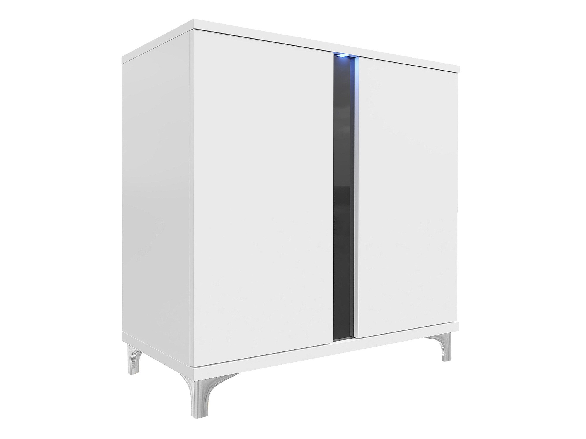 Buffet Florem II (Blanc + Blanc brillant + Noir brillant)