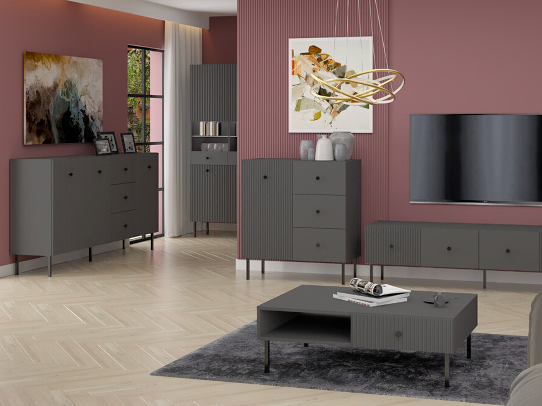 Commode Etliva 102 (Anthracite)