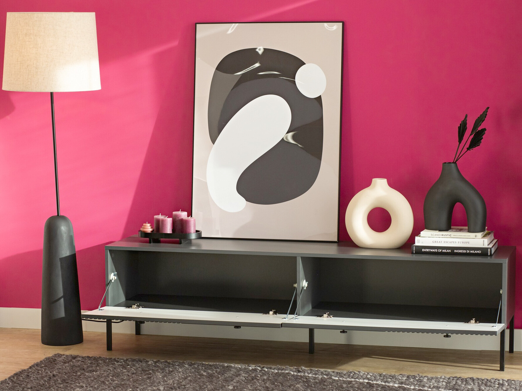 Meuble TV Etliva 105 (Anthracite)