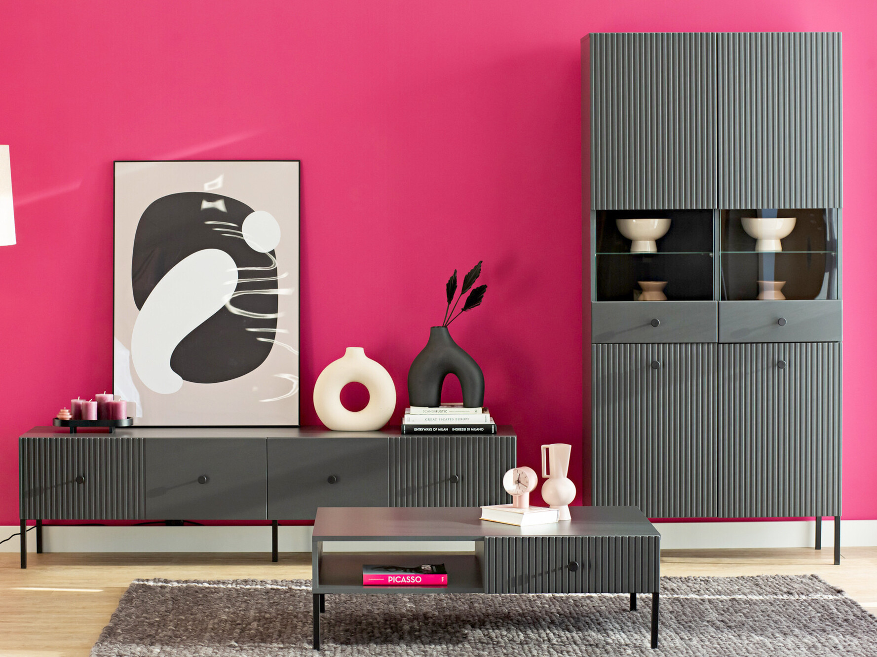 Meuble TV Etliva 105 (Anthracite)